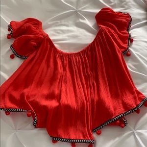 Off the shoulder shirt